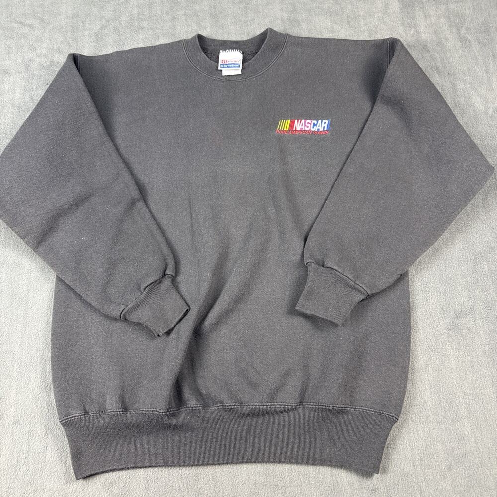 Vintage NASCAR Winston Cup Series Crewneck Sweatshirt Size XL Gray Hanes 90s